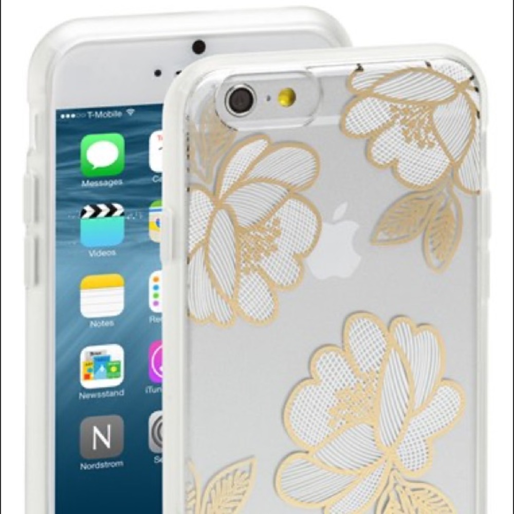 Sonix gold flowers clear iPhone 6s case